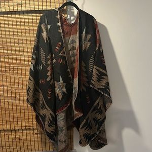 Reversible Ethnically-Inspired Poncho
